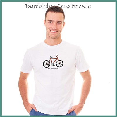 Organic Cotton Ag Rothaíocht Tshirt